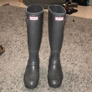 Dark Grey Hunter Boots